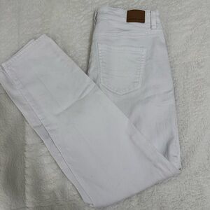 American Eagle- White Stretch Mom Jeans